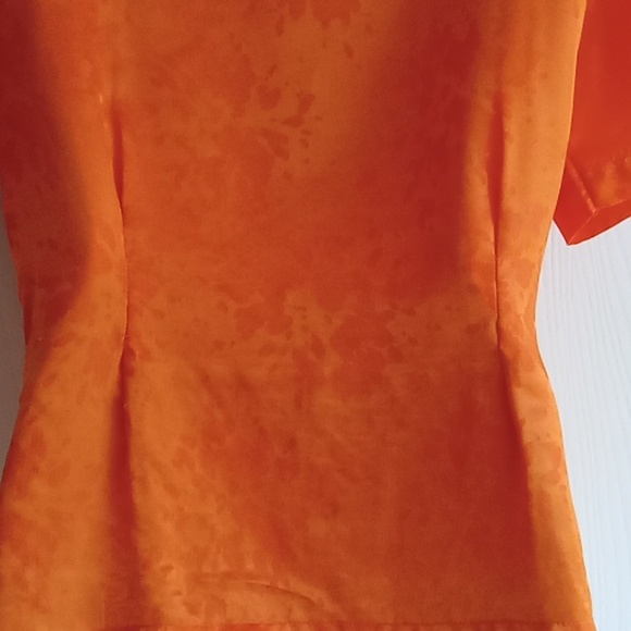 Cavlar | Vintage Silk Blend Orange Blouse - Picture 5 of 8